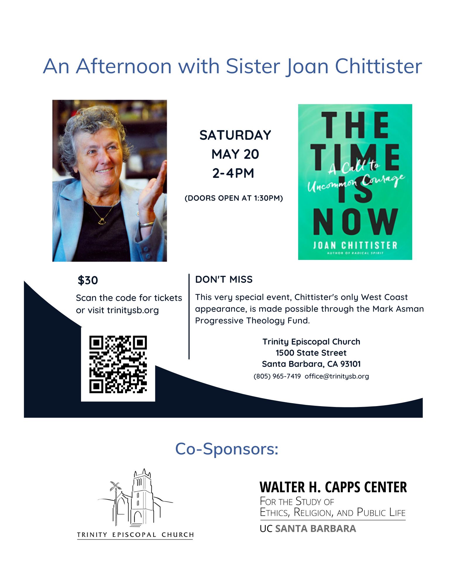 An Afternoon with Sister Joan Chittister Walter H. Capps Center UC